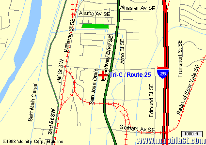 Street Map from MapBlast